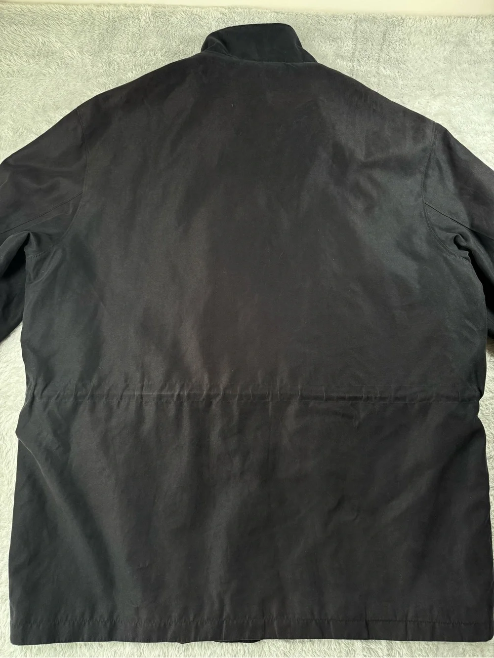 Jos. A. Bank Black Full Zip Snap Front Jacket Mens XXL